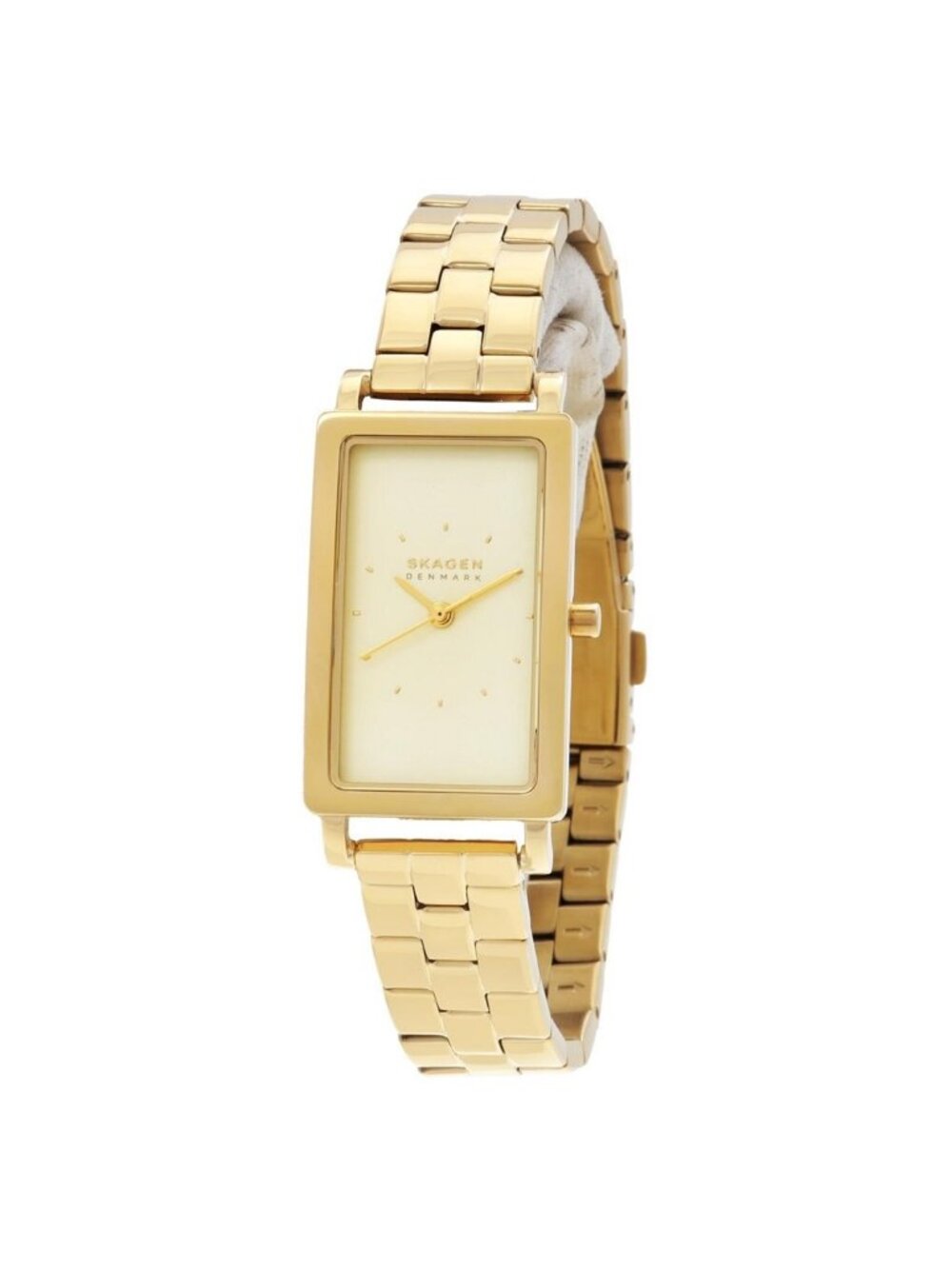 NWT Skagen Hagen Lille Quartz Gold Dial Ladies Watch